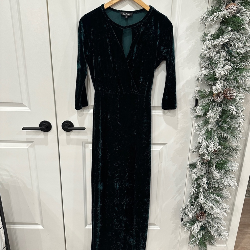 Lulu's Dark Green Maxi Dress - Forest Green - Picture 4 of 11